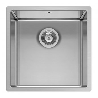 Pyramis Astris 1.0 Bowl Undermount Kitchen Sink with Waste Kit 440mm L x 440mm W - Stainless Steel