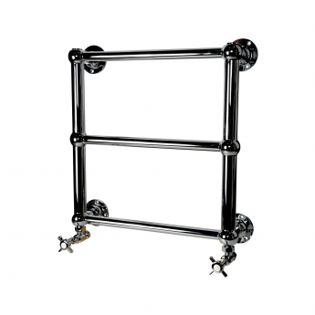 Radox Edwardian Traditional Heated Towel Rail 480mm H x 480mm W Chrome | Product Image