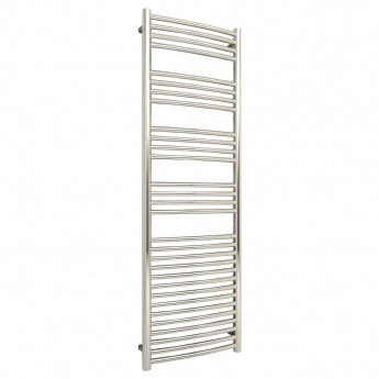 Radox Premier XL Curved Heated Towel Rail 1500mm H x 600mm W - Stainless Steel