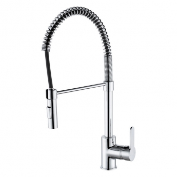 Prima Professional Single Lever Spray Pull Out Kitchen Sink Mixer Tap - Chrome