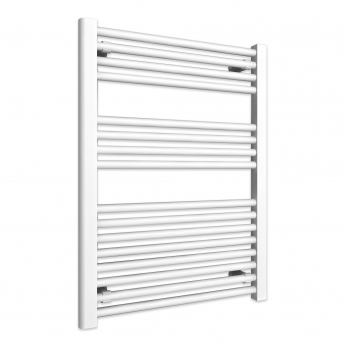 Radox Tinto Straight Heated Towel Rail 800mm H x 600mm W - Brilliant White