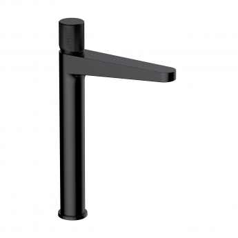 RAK Amalfi Tall Basin Mixer Tap Without Waste - Matt Black