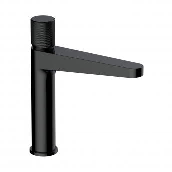 RAK Amalfi Medium Height Basin Mixer Tap Without Waste - Matt Black
