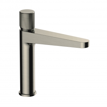 RAK Amalfi Medium Height Basin Mixer Tap Without Waste - Brushed Nickel