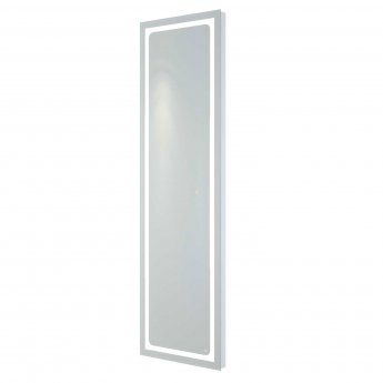 RAK Aquarius Portrait Tall Dress LED Mirror with Switch and Demister Pad 1400mm H x 420mm W Illuminated