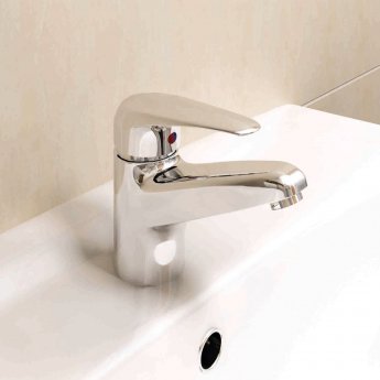 RAK Basic Mono Basin Mixer Tap with Clicker Waste - Chrome