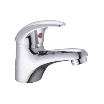 RAK Basic Small Mono Basin Mixer Tap with Clicker Waste - Chrome