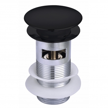 RAK Click Clack Basin Waste Black - Slotted