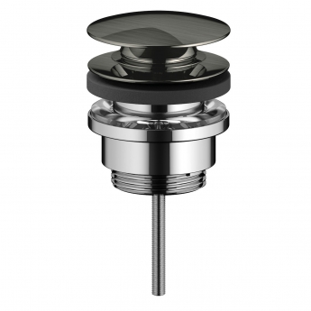 RAK Acrylic Universal Clicker Basin Waste - Brushed Nickel