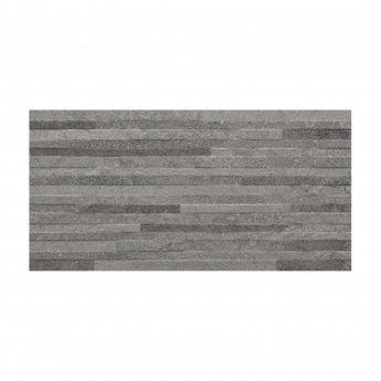 RAK Chiltern Ceramic Wall Tiles 300mm x 600mm - Matt Decor Anthracite (Box of 8)