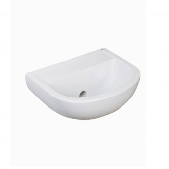 RAK Compact Special Needs HO Cloakroom Basin 380mm Wide - 0 Tap Hole