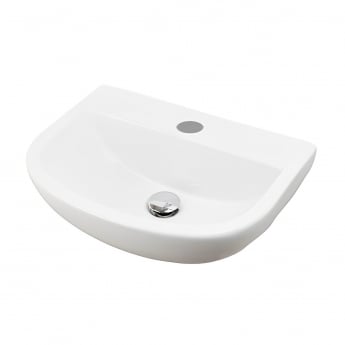 RAK Compact Special Needs Cloakroom Basin 500mm Wide - 1 Tap Hole