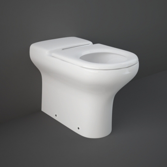 RAK Compact Extended Rimless Back to Wall Pan 700mm Projection Alpine White - Excluding Seat | Product Image