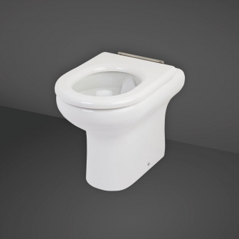 RAK Compact Rimless Back to Wall Toilet 455mm Comfort Height - Ring Seat