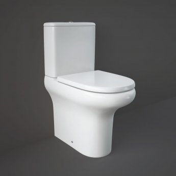 RAK Compact Rimless Flush-to-Wall Pan without Soft Close Seat