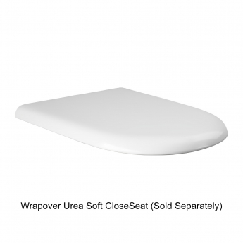 RAK Compact Rimless Wall Hung Pan with Hidden Fixations White - Excluding Seat | Product Image