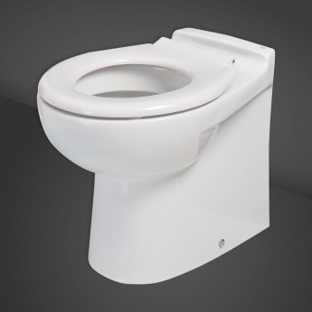 RAK Compact Rimless Junior Back to Wall Pan White - Excluding Seat