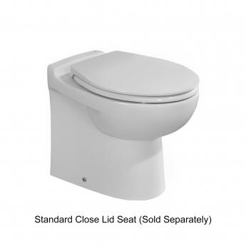 RAK Compact Rimless Junior Back to Wall Pan White - Excluding Seat