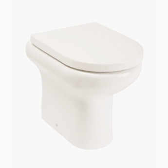 RAK Compact Rimless Back to Wall Toilet Comfort Height - Soft Close Seat