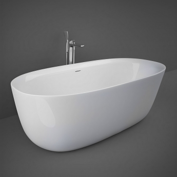 RAK Contour Freestanding Oval Bath 1800mm x 800mm - Alpine White