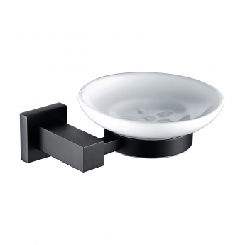 RAK Cubis Round Soap Dish Wall Mounted - Black