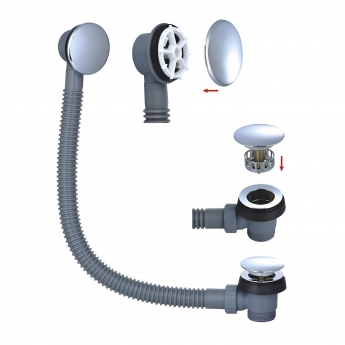 RAK Easy Clean Bath Waste with Overflow