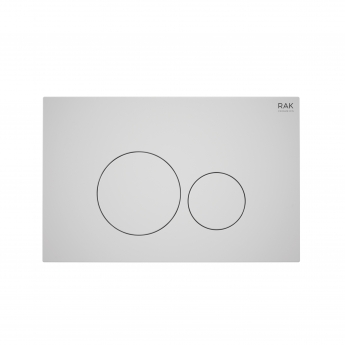 RAK Ecofix Round Dual Flush Plates - Matt White