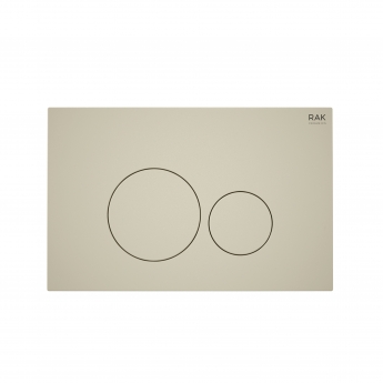 RAK Ecofix Round Dual Flush Plates - Matt Greige