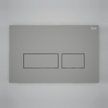 RAK Ecofix Rectangular Dual Flush Plates - Matt Grey