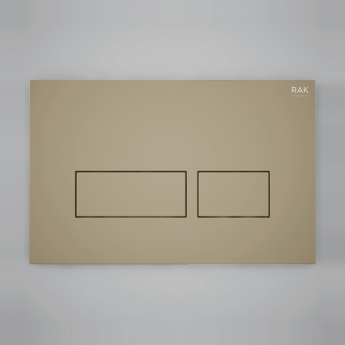 RAK Ecofix Rectangular Dual Flush Plates - Matt Cappuccino