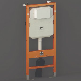 RAK Ecofix Concealed Toilet Support Frame with 120mm Concealed Cistern 1140mm High - Blue/White