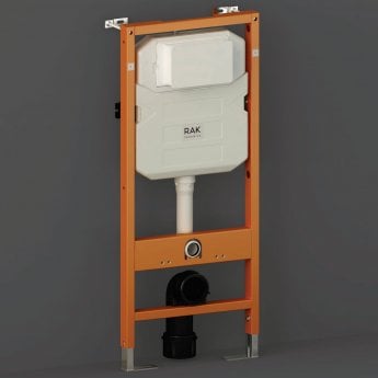 RAK Ecofix Concealed Toilet Support Frame with 120mm Concealed Cistern 1140mm High - Blue/White