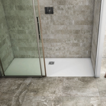 RAK Feeling Bathtub Rectangular Shower Tray 1700mm x 700mm Solid Greige