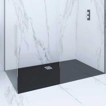 RAK Feeling Bathtub Rectangular Shower Tray 1700mm x 900mm Solid Black