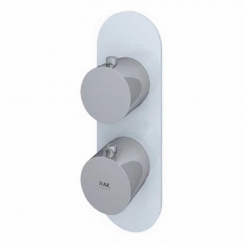 RAK Feeling Thermostatic Round Single Outlet Concealed Shower Valve - White