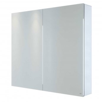 RAK Gemini 2-Door Mirrored Bathroom Cabinet 600mm H x 700mm W - Stainless Steel
