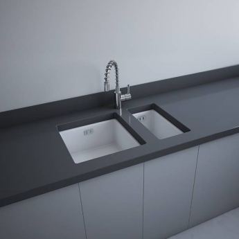 RAK Gourmet 7 Ceramic Belfast Kitchen Sink 475mm L x 250mm W - Alpine White | Product Image