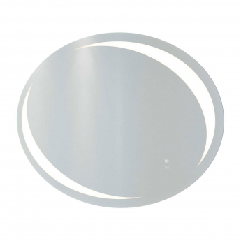 RAK Hades Oval LED Mirror with Switch and Demister Pad 600mm H x 900mm W Illuminated