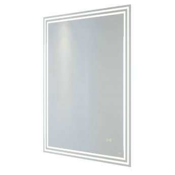 RAK Hermes Portrait LED Bluetooth Mirror with Switch and Demister Pad 800mm H x 600mm W Illuminated