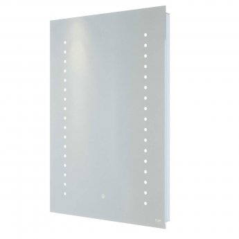 RAK Hestia LED Portrait Mirror with Switch and Demister Pad 700mm H x 500mm W Illuminated