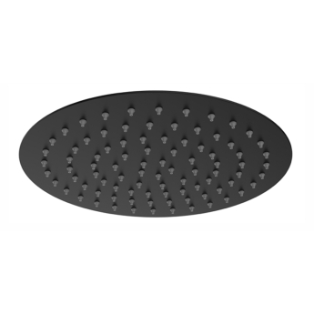RAK Round Fixed Shower Head 250mm Diameter - Matt Black | Product Image