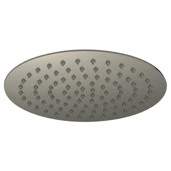 RAK Round Fixed Shower Head 250mm Diameter - Brushed Nickel | Product Image