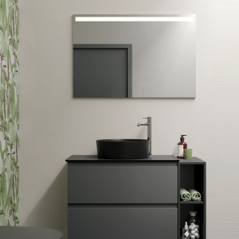 RAK Joy Wall Hung Bathroom Mirror with LED Mirror 680mm H x 1000mm W