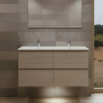 RAK Joy 1200mm 2-Drawer Wall Hung Vanity Unit | Product Image