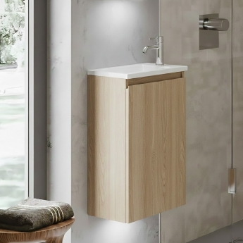 RAK Joy 400mm 1-Door Wall Hung Vanity Unit | Product Image