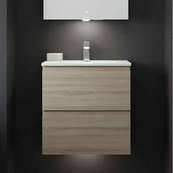 RAK Joy 600mm 2-Drawer Wall Hung Vanity Unit | Product Image
