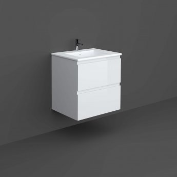RAK Joy 600mm 2-Drawer Wall Hung Vanity Unit