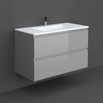 RAK Joy 1000mm 2-Drawer Wall Hung Vanity Unit