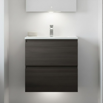 RAK Joy 600mm 2-Drawer Wall Hung Vanity Unit | Product Image