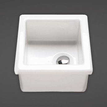 RAK Laboratory 2 Ceramic Belfast Kitchen Sink 1.0 Bowl 330mm L x 330mm W - Alpine White